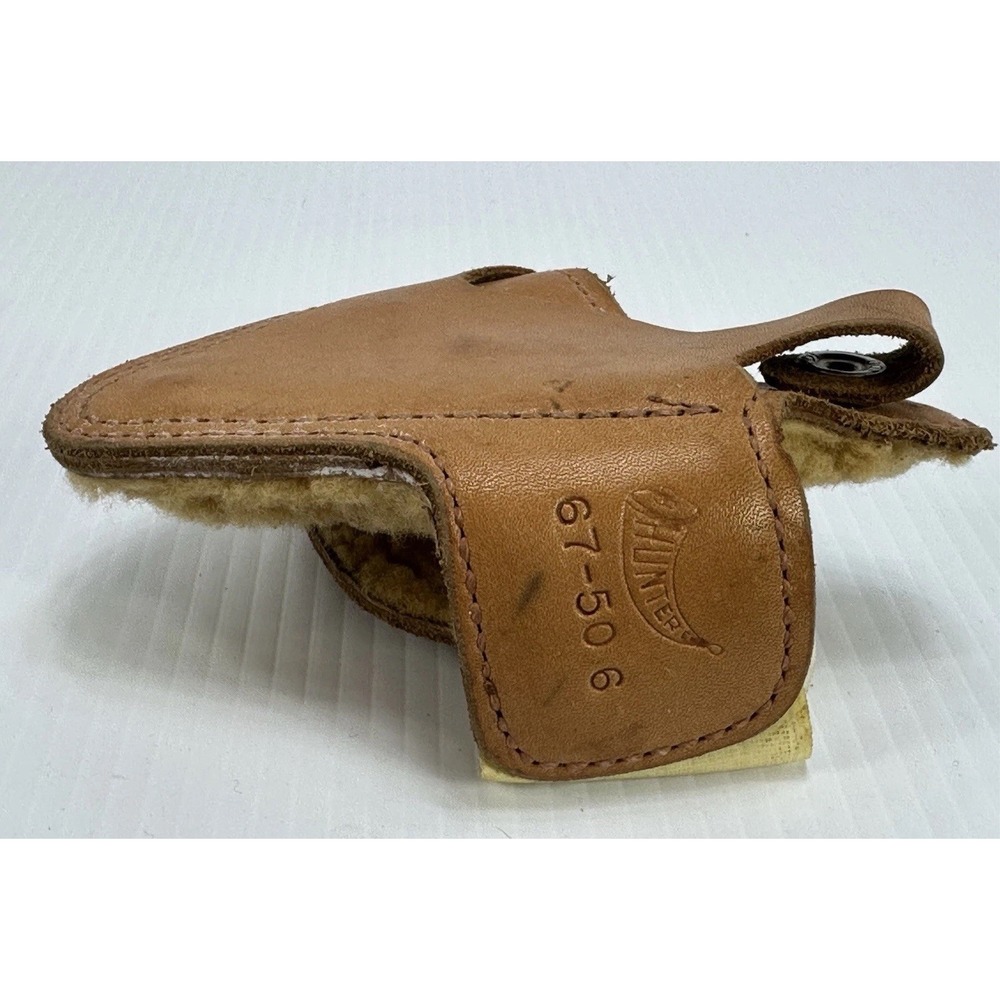Vintage Hunter Co 67-50 6 Shearling Leather Holster Fit Snubnose Revolver